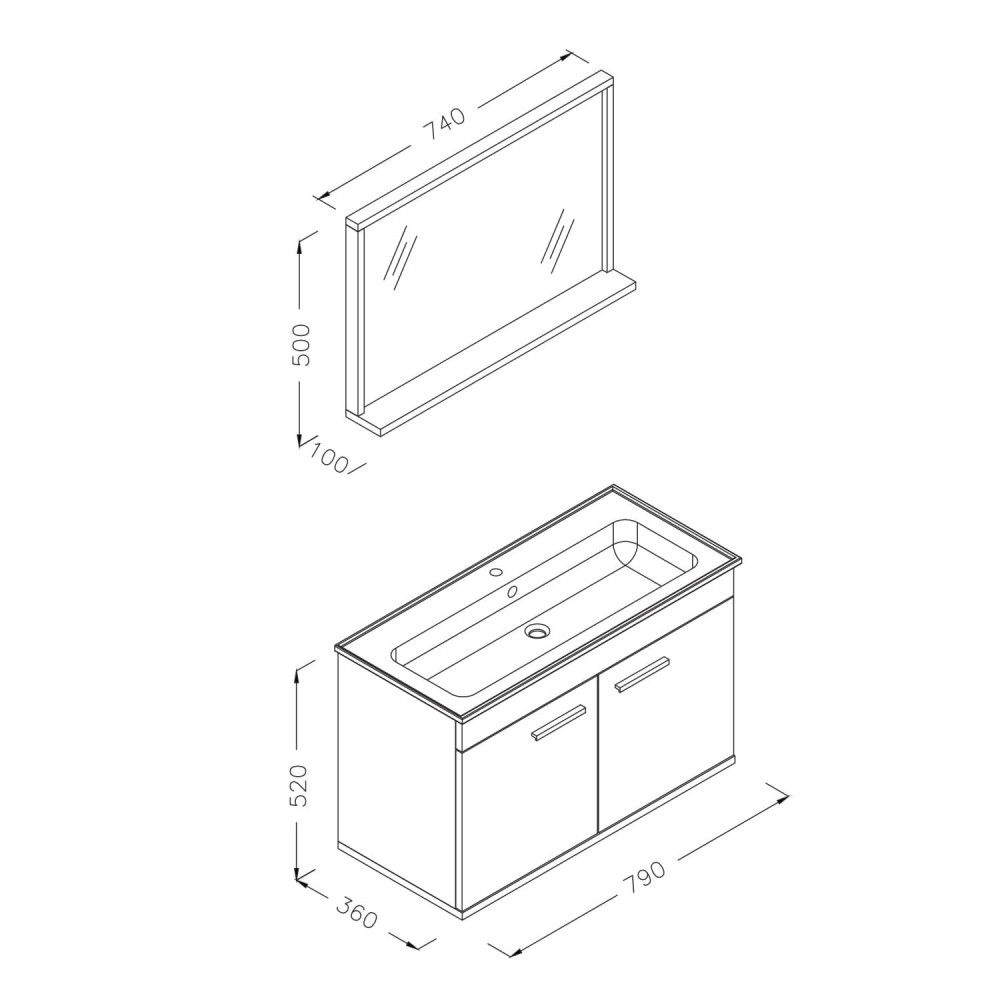 Комплект мебели RJ FIRST RJ20800OK