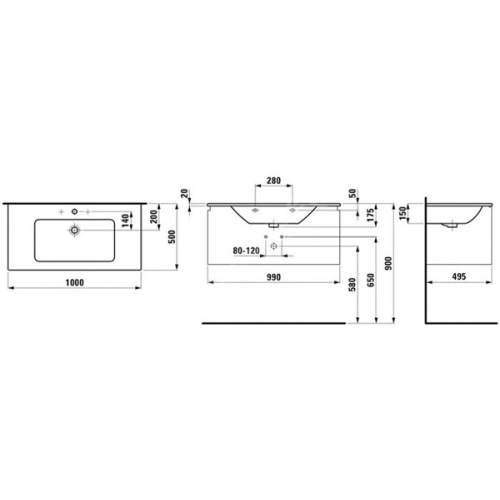 Комплект мебели LAUFEN PRO S H8609664751041