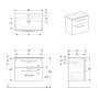 Комплект мебели GEBERIT SELNOVA SQUARE 501.240.00.1