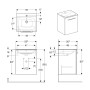 Комплект мебели GEBERIT SELNOVA SQUARE 501.248.00.1