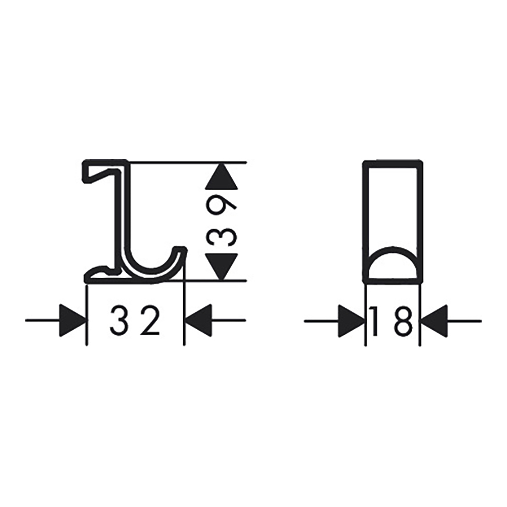 Крючок HANSGROHE WALLSTORIS 27914670