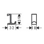 Крючок HANSGROHE WALLSTORIS 27914700