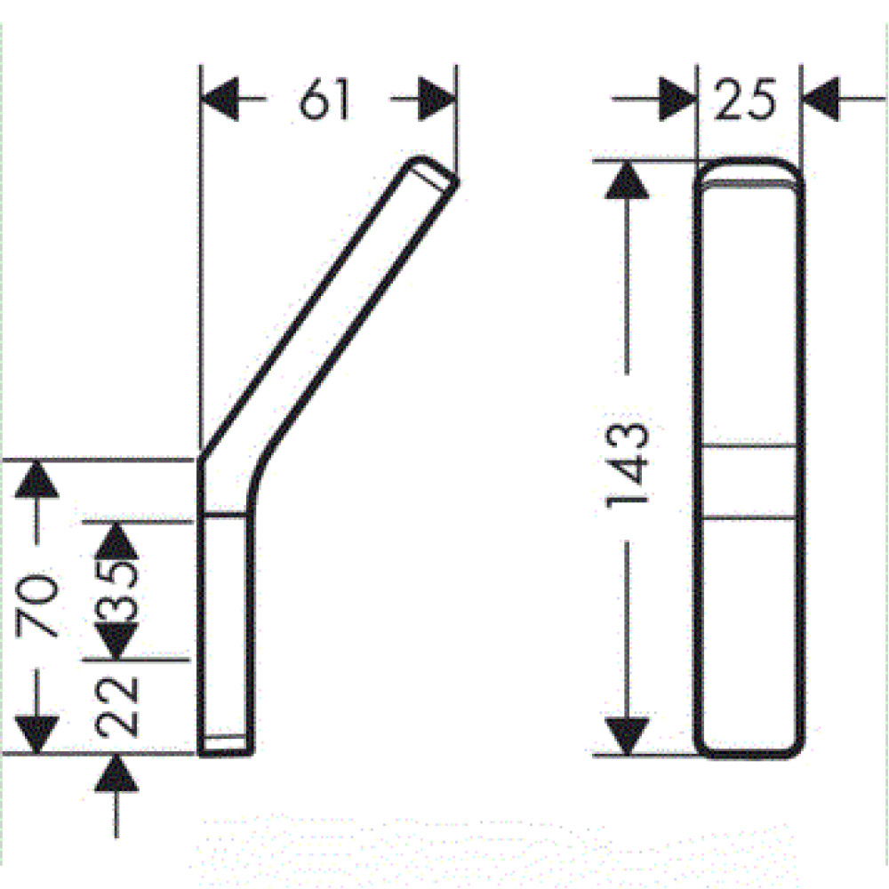 Крючок HANSGROHE AXOR 42801000