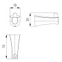Гачок IMPRESE CUTHNA 100280 stribro