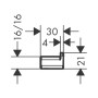Крючок HANSGROHE ADDSTORIS 41742000