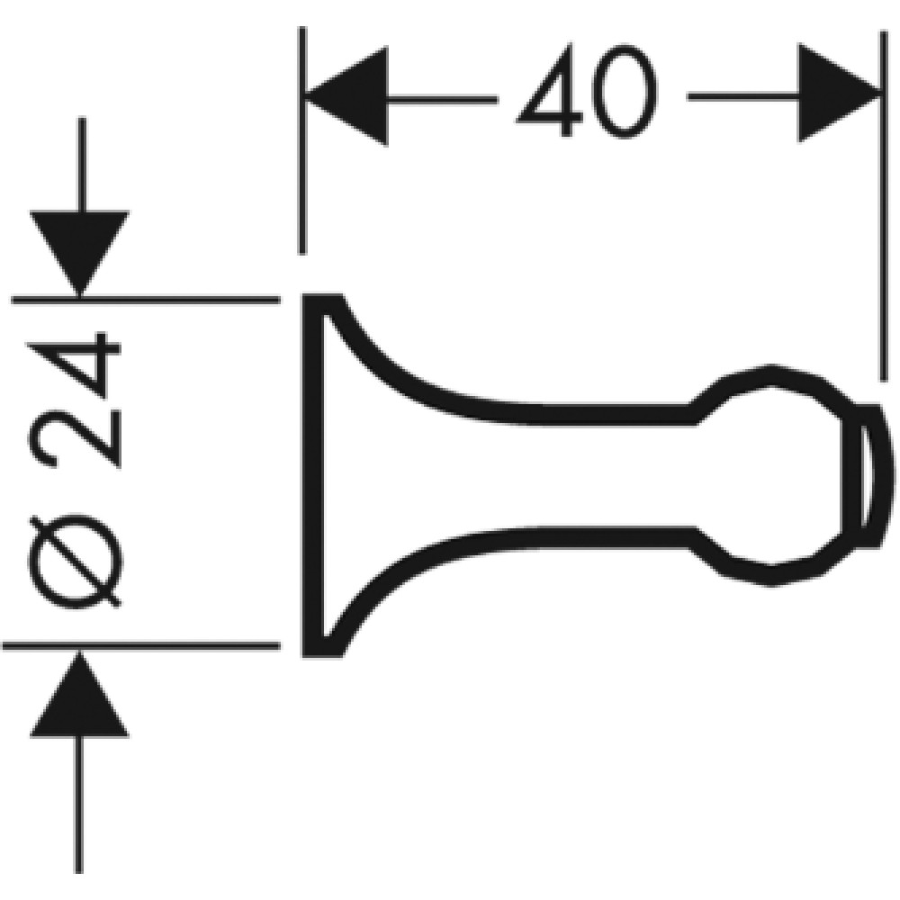 Крючок HANSGROHE AXOR TERRANO 41337810