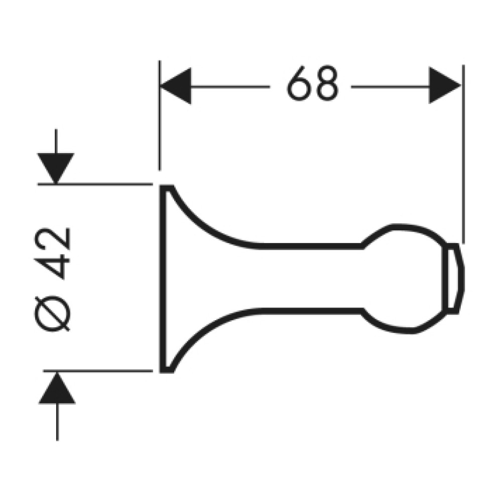 Крючок HANSGROHE AXOR TERRANO 41383000
