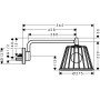 Верхній душ HANSGROHE Axor Lamp Shower 26031000
