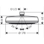 Верхний душ HANSGROHE CROMETTA 160 26577400