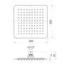 Верхній душ IMPRESE SQ200SS2