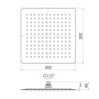 Верхний душ IMPRESE SQ300SS2