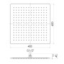 Верхний душ IMPRESE SQ400SS2