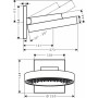 Верхний душ HANSGROHE RAINFINITY 26226700