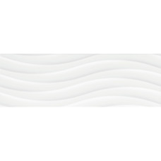 Керамическая плитка для стен CERAMICA COLOR Java Onda White Rett. (CCR31-1 Onda White) / Biala Onda Rett. 25*75