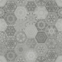 Керамогранит для пола STAR GRES Patchwork Hexagon Grey Rett. 60*60