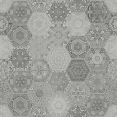 Керамогранит для пола STAR GRES Patchwork Hexagon Grey Rett. 60*60