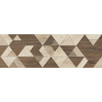 Керамічна плитка для стін CERAMICA COLOR Adore Triangles Rett. Gat.1 25*75