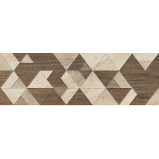 Керамическая плитка для стен CERAMICA COLOR Adore Triangles Rett. Gat.1 25*75