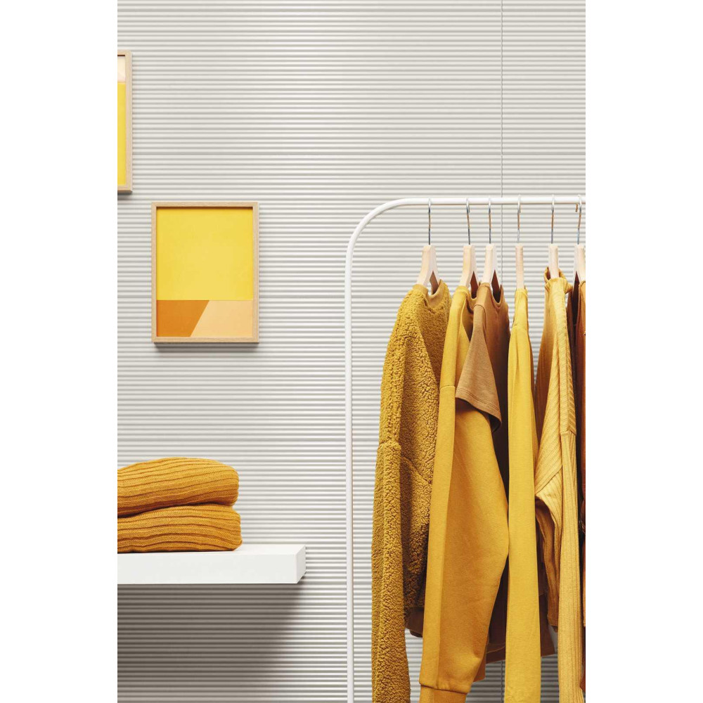 MARAZZI M4JW COLORPLAY WHITE STRUTTURA MIKADO 3D RET 30x90 (плитка настінна)