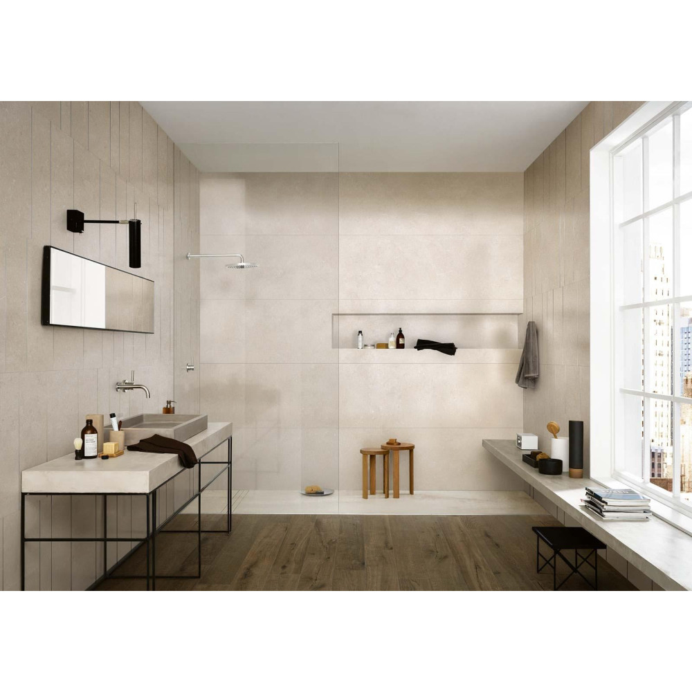 MARAZZI M8FP MAGNIFICA LIMESTONE SAND MOSAICO INSERTO METALLO 60х180 декор-панно (плитка настінна)