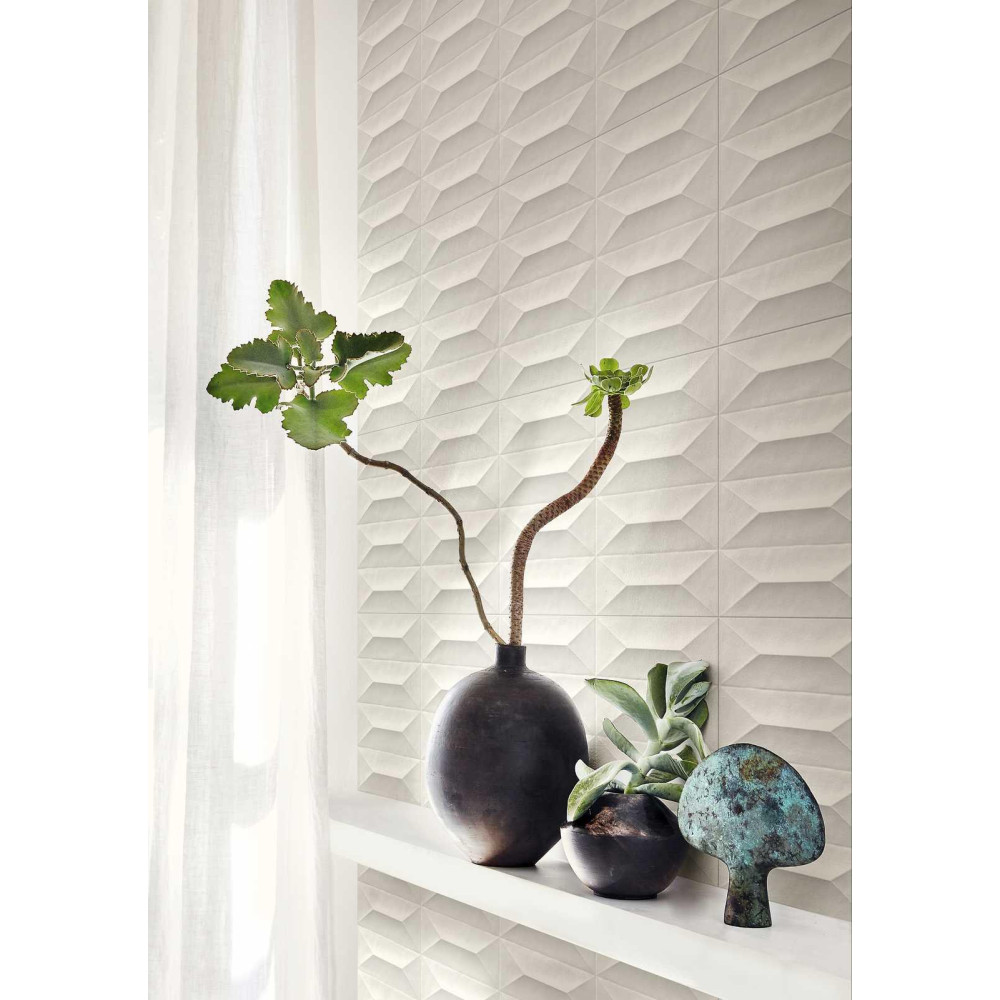 MARAZZI M4KR COLORPLAY CREAM STRUTTURA CABOCHON 3D RET 30x90 (плитка настінна)
