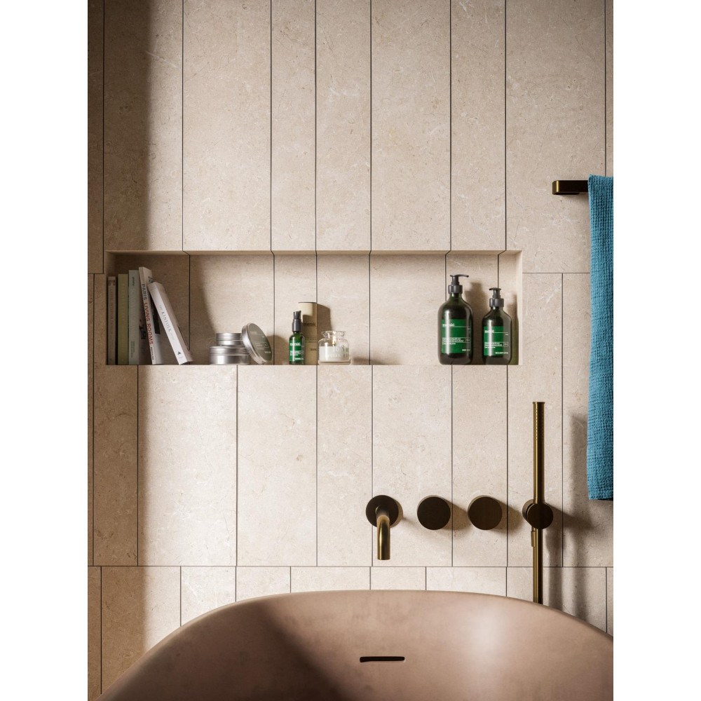 MARAZZI M8FP MAGNIFICA LIMESTONE SAND MOSAICO INSERTO METALLO 60х180 декор-панно (плитка настінна)