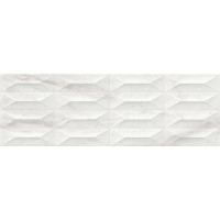 MARAZZI M4PC MARBLEPLAY WHITE STRUTTURA GEM 3D RET 30x90 (плитка настінна)