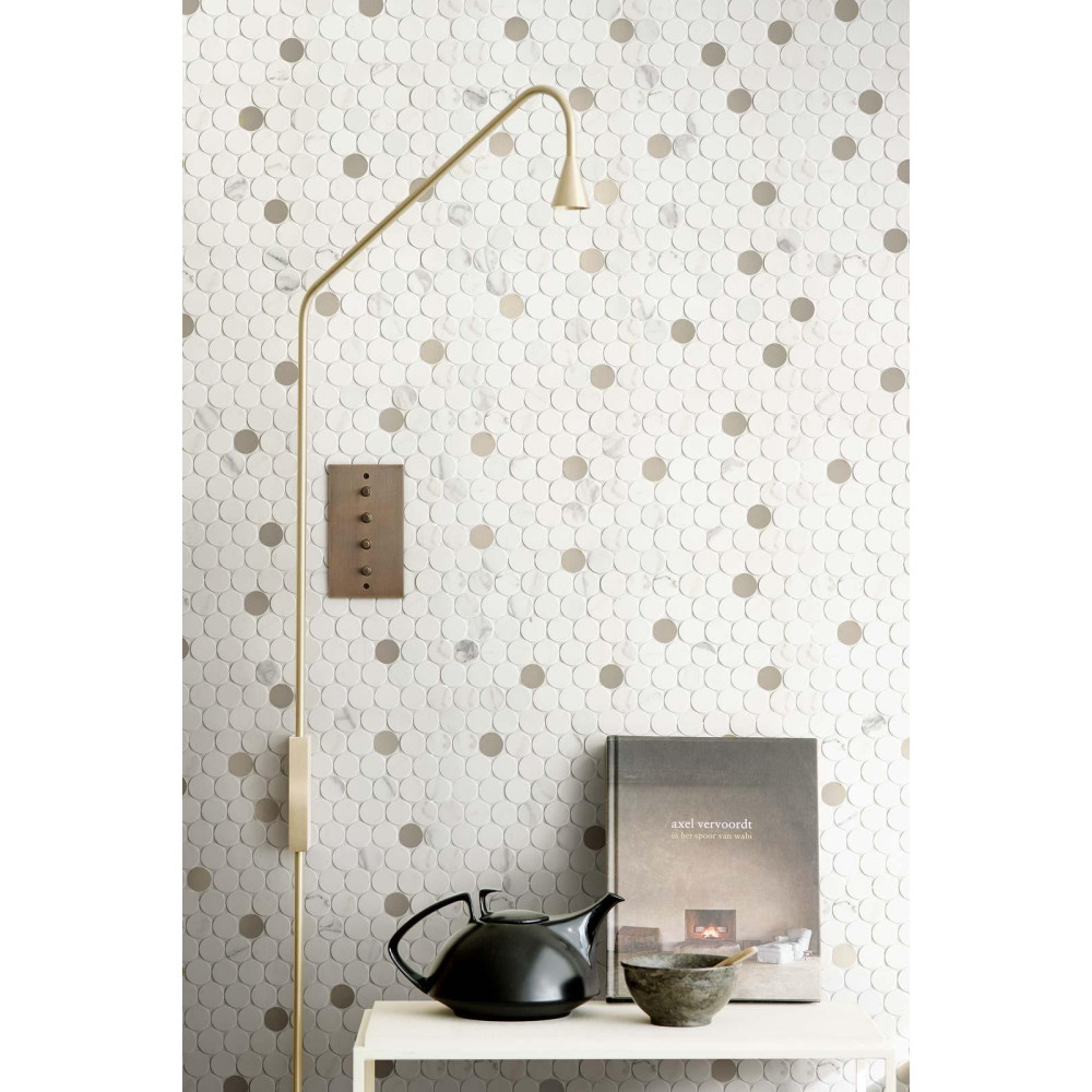 MARAZZI M8FT MAGNIFICA STATUARIO MOSAICO CIRCLE 31х31 (мозаїка)