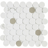 MARAZZI M8FT MAGNIFICA STATUARIO MOSAICO CIRCLE 31х31 (мозаїка)