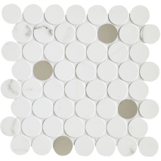 MARAZZI M8FT MAGNIFICA STATUARIO MOSAICO CIRCLE 31х31 (мозаїка)