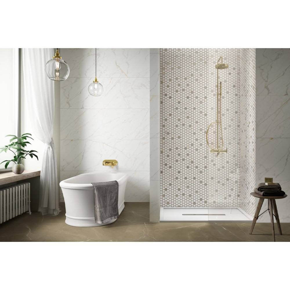 MARAZZI M8FU MAGNIFICA CALACATTA GOLD MOSAICO CIRCLE 31х31 (мозаїка)
