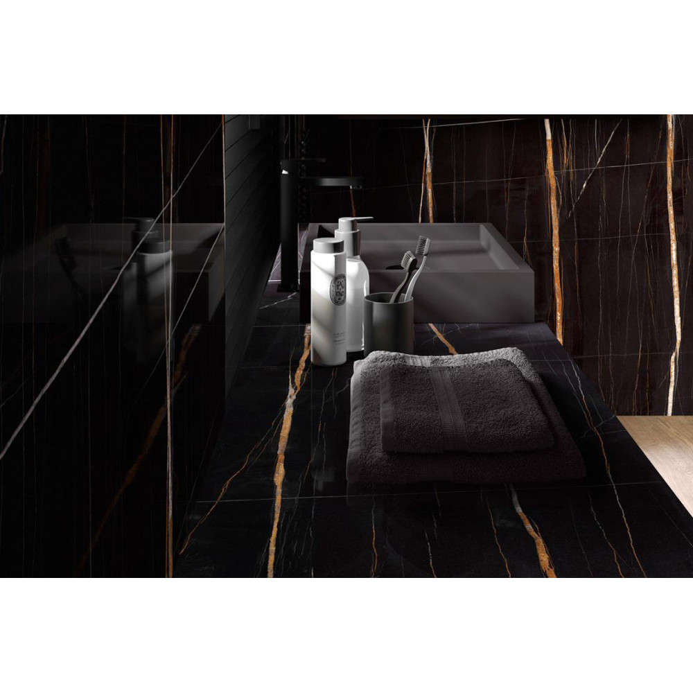 MARAZZI M8ZJ GRANDE MARBLE LOOK SAHARA NOIR LUX RET 160х320 (плитка для підлоги і стін)