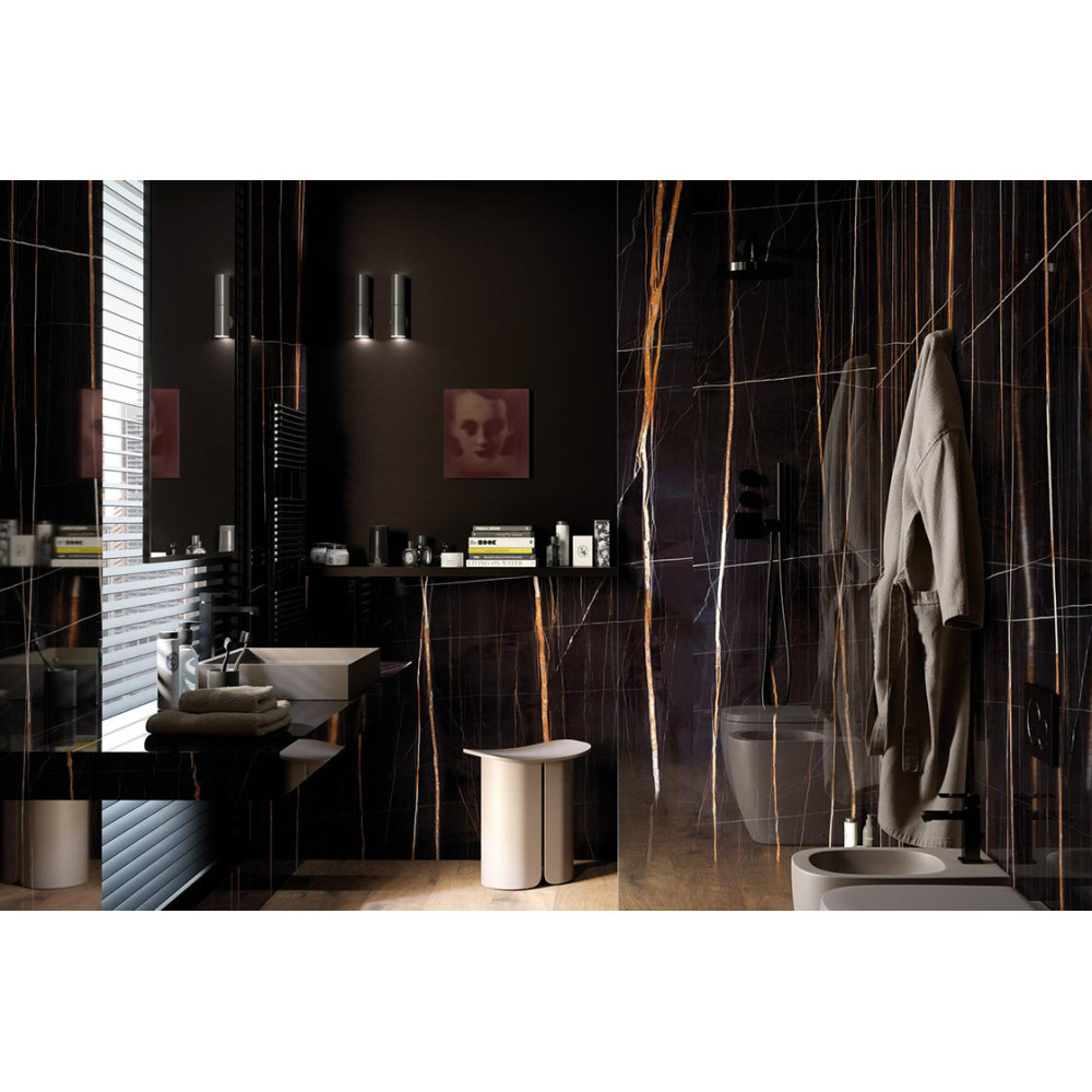 MARAZZI M8ZJ GRANDE MARBLE LOOK SAHARA NOIR LUX RET 160х320 (плитка для підлоги і стін)
