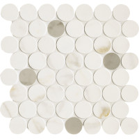 MARAZZI M8FU MAGNIFICA CALACATTA GOLD MOSAICO CIRCLE 31х31 (мозаїка)