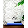 MARAZZI M4PZ MARBLEPLAY DECORO NET WHITE RET 30x90 декор (плитка настінна)