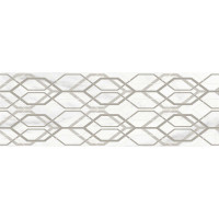 MARAZZI M4PZ MARBLEPLAY DECORO NET WHITE RET 30x90 декор (плитка настінна)