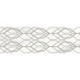 MARAZZI M4PZ MARBLEPLAY DECORO NET WHITE RET 30x90 декор (плитка настінна)