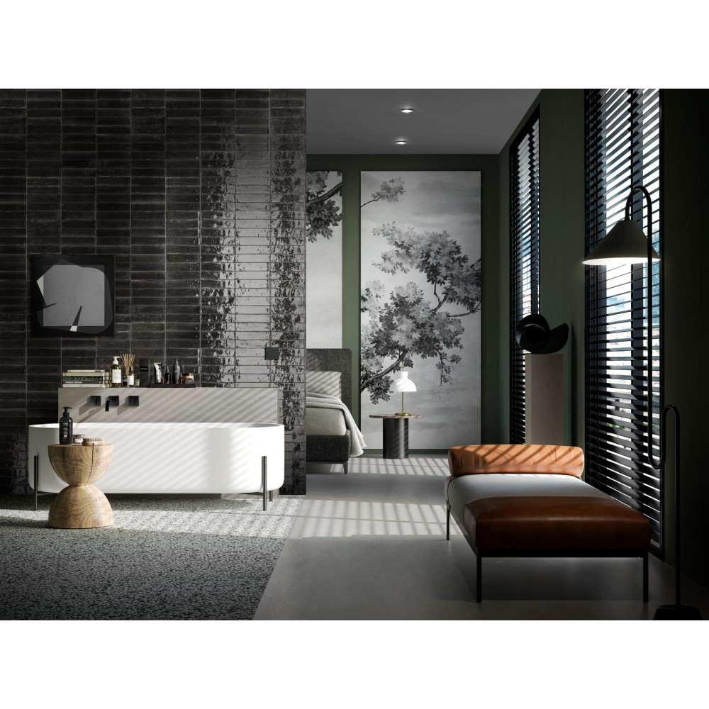 MARAZZI M6RP LUME BLACK LUX 6х24 (плитка настінна)
