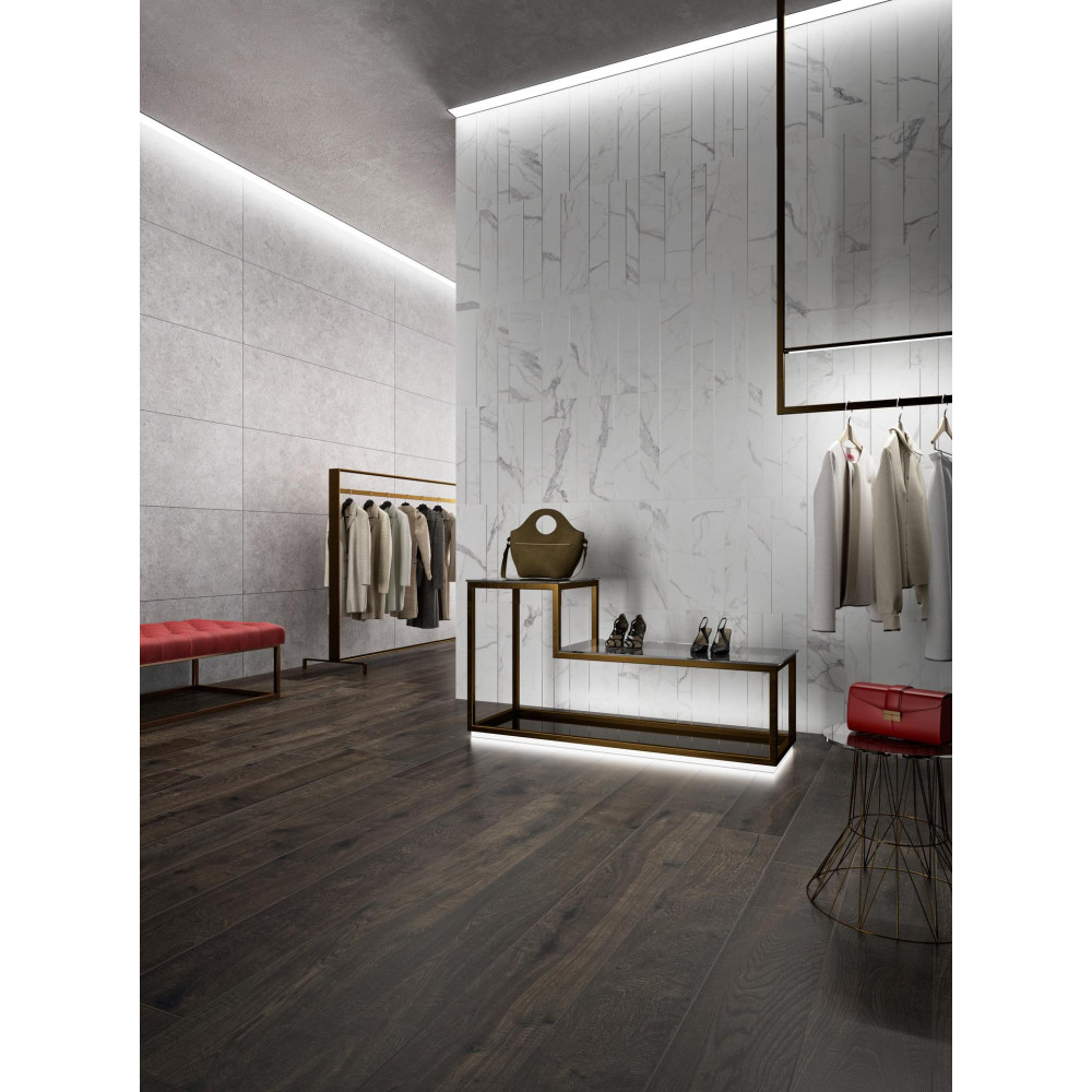 MARAZZI M8FM MAGNIFICA STATUARIO MOSAICO STRIP INS METALLO 60х180 (плитка настінна)