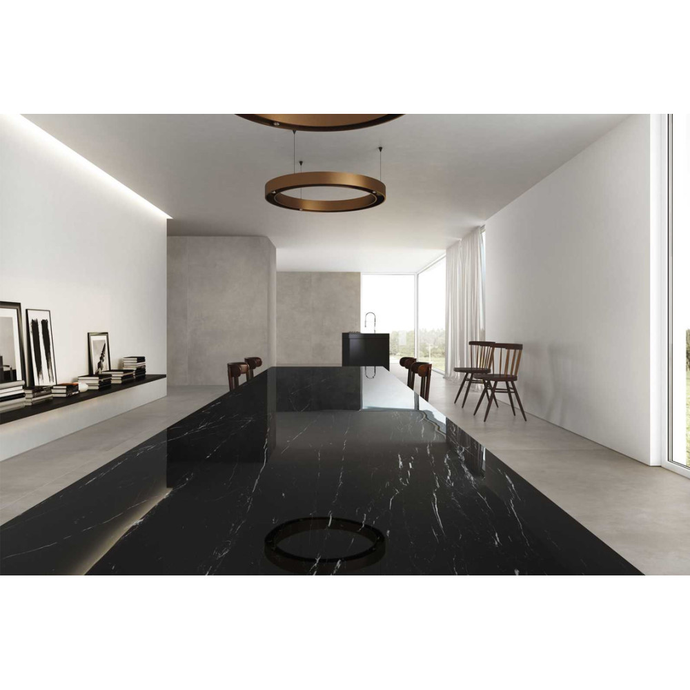 MARAZZI M0Z5 GRANDE MARBLE LOOK ELEGANT BLACK SATIN RET 160х320 (плитка для підлоги і стін)