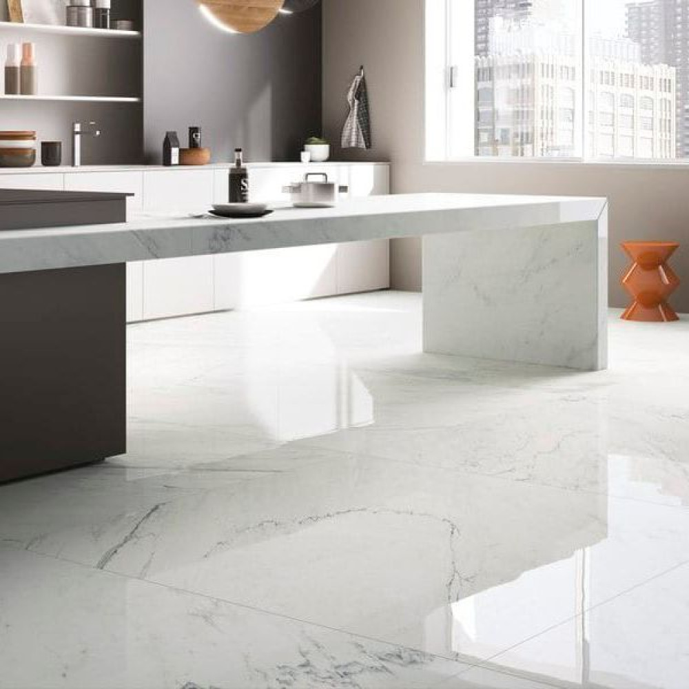 Fiandre MarmiMaximumPremiumWhiteMaximumSemilucidato150х150(MMS3361515)