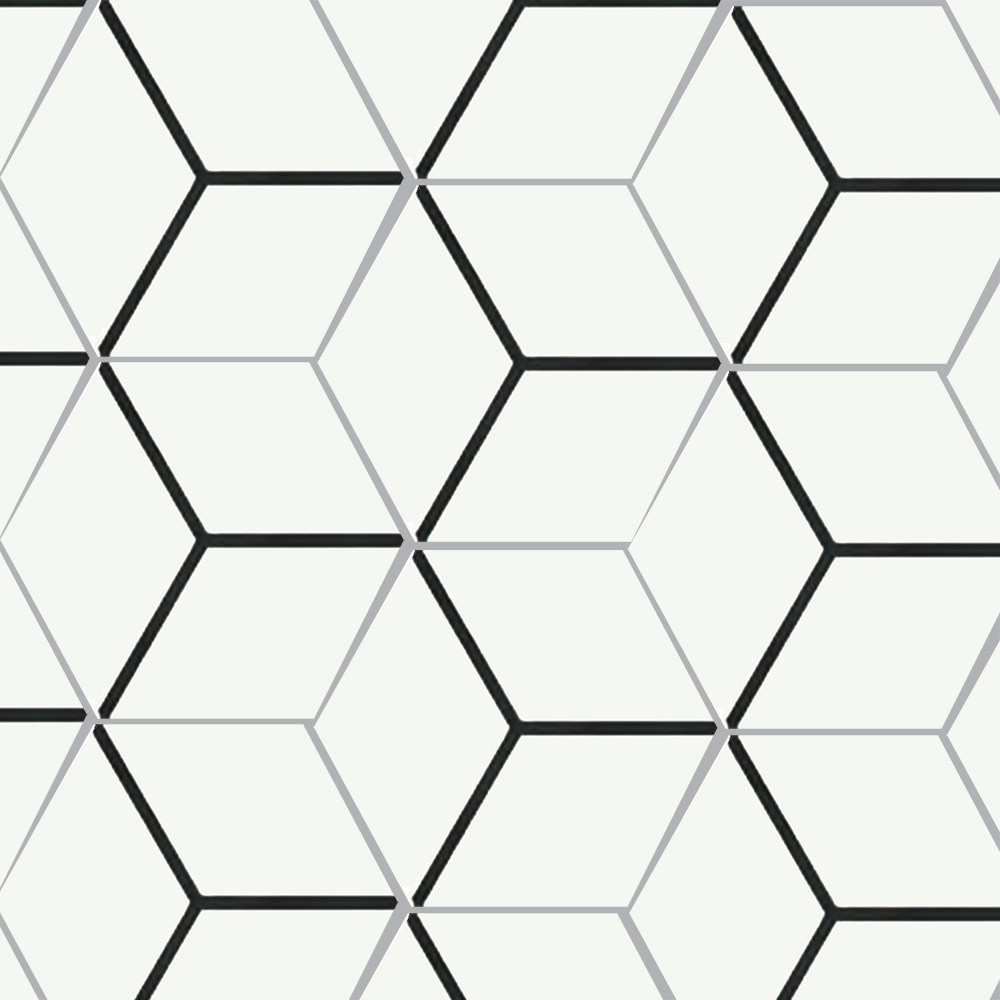 Ornamenta Medley Qube White Positive Hexagon D25 (ME25QWP)