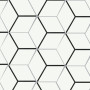 Ornamenta Medley Qube White Positive Hexagon D25 (ME25QWP)