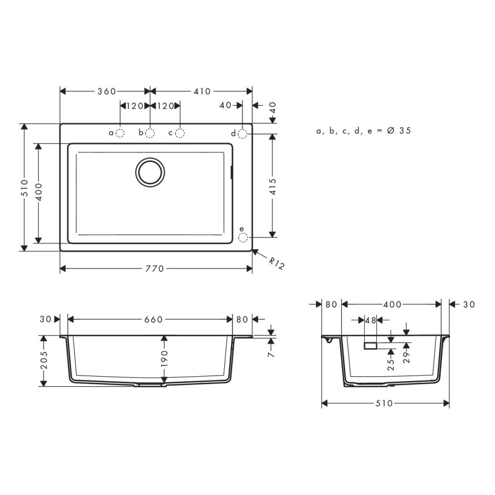 Кухонная мойка HANSGROHE 43313170