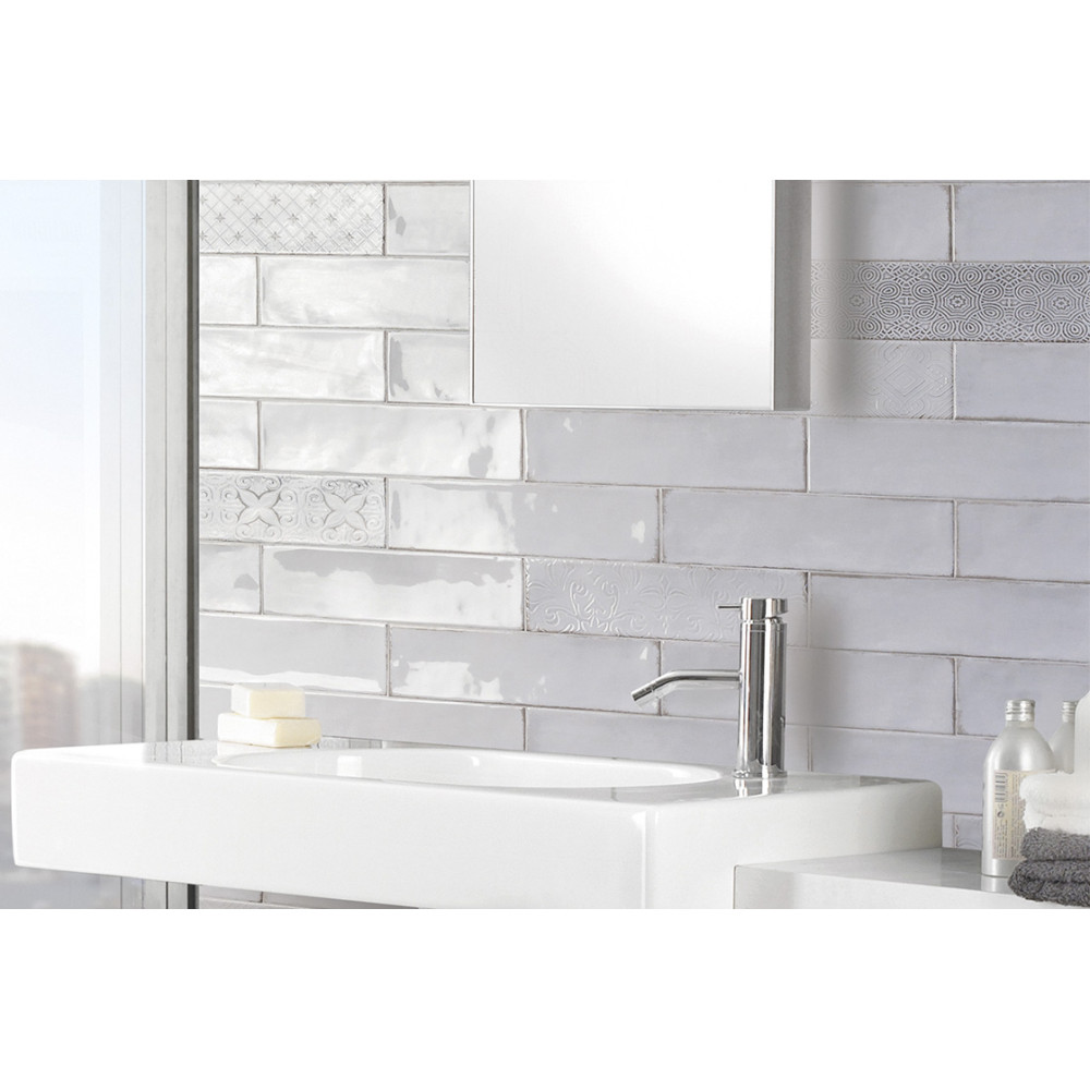 MONOPOLE DECOR ATLAS SNOW 7.5х30 декор (плитка настінна)