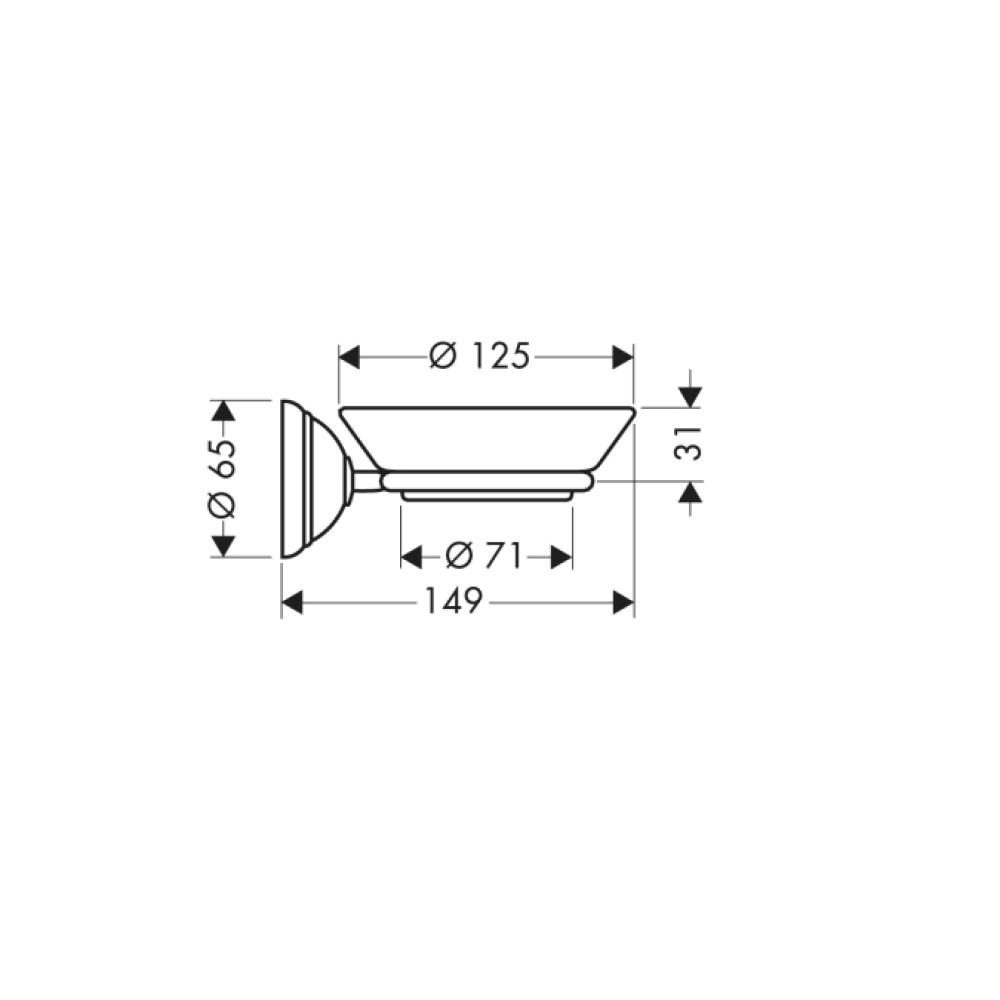 Мыльница HANSGROHE AXOR CARLTON 41433000