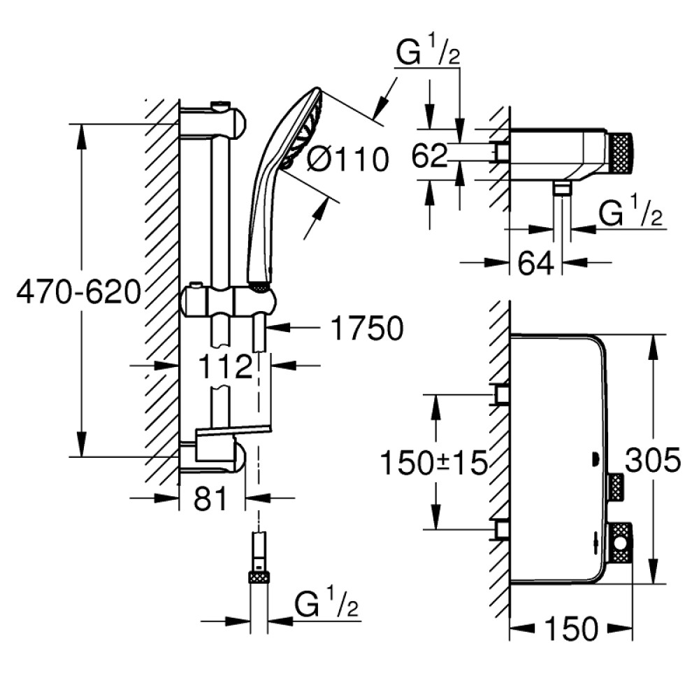 Набор смесителей GROHE SMARTCONTROL 34720000