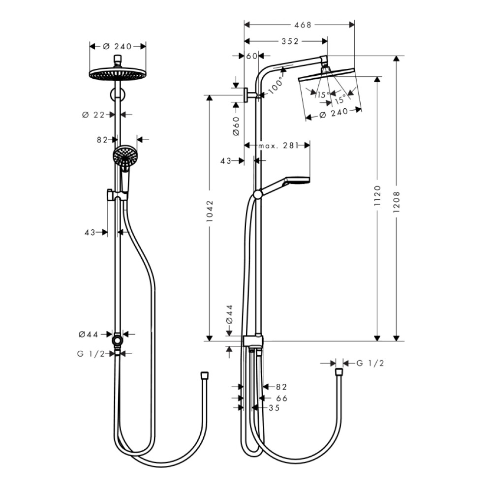 Набор смесителей HANSGROHE LOGIS LOOP 1272019