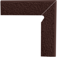 Paradyz NATURAL BROWN COKÓŁ CIĘTY 2 EL.-PRAWY DURO 8,1X30 G1