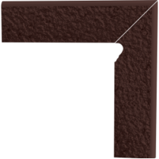 Paradyz NATURAL BROWN COKÓŁ CIĘTY 2 EL.-PRAWY DURO 8,1X30 G1